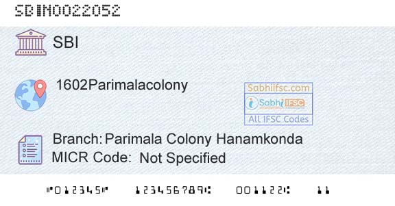 State Bank Of India Parimala Colony HanamkondaBranch 