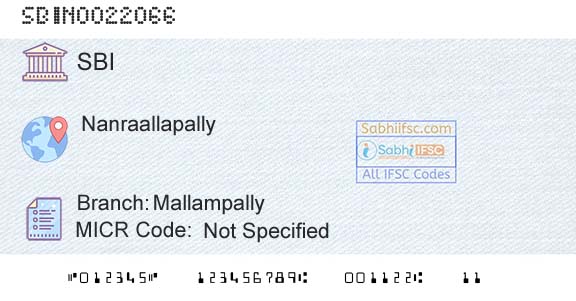 State Bank Of India MallampallyBranch 