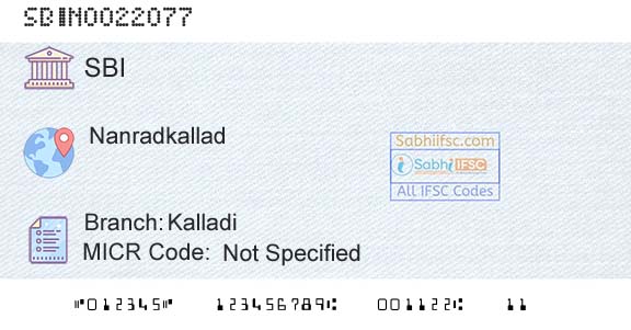 State Bank Of India KalladiBranch 