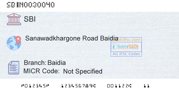 State Bank Of India BaidiaBranch 