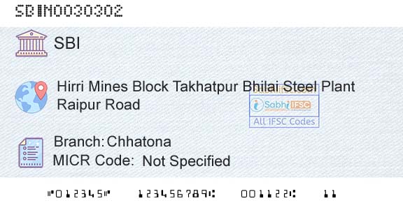 State Bank Of India ChhatonaBranch 