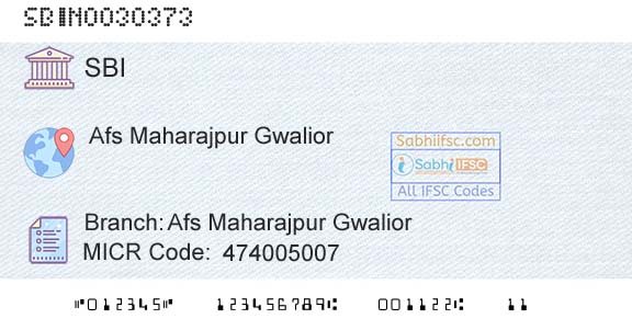 State Bank Of India Afs Maharajpur GwaliorBranch 
