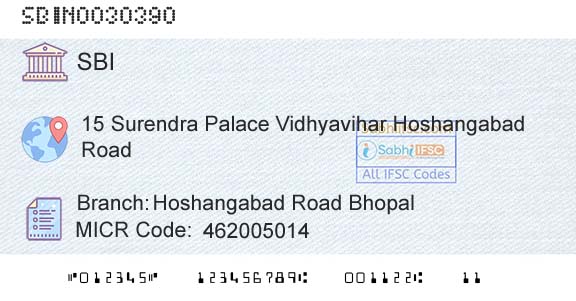 State Bank Of India Hoshangabad Road BhopalBranch 