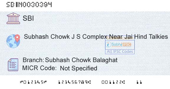State Bank Of India Subhash Chowk BalaghatBranch 
