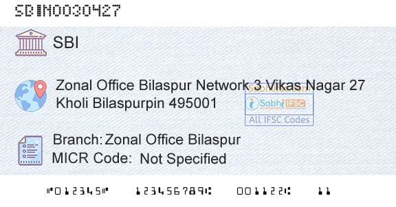 State Bank Of India Zonal Office BilaspurBranch 