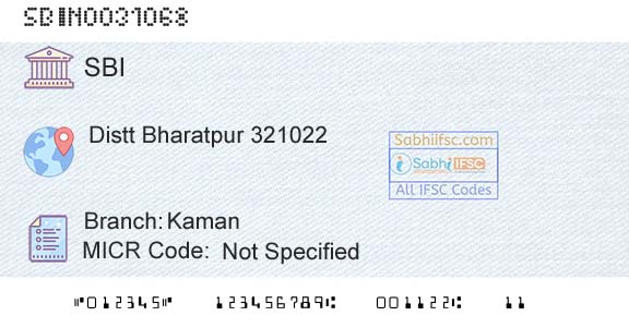 State Bank Of India KamanBranch 