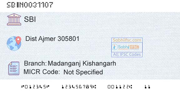 State Bank Of India Madanganj KishangarhBranch 