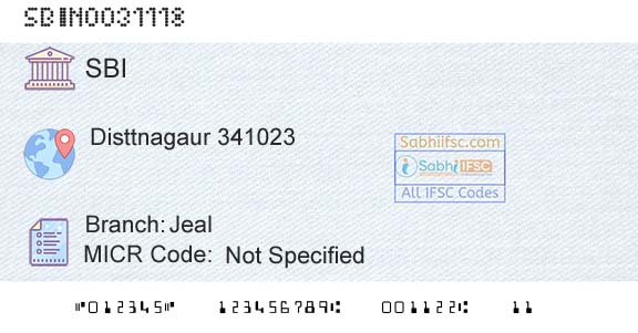 State Bank Of India JealBranch 