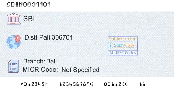 State Bank Of India BaliBranch 