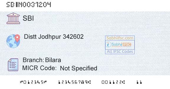 State Bank Of India BilaraBranch 