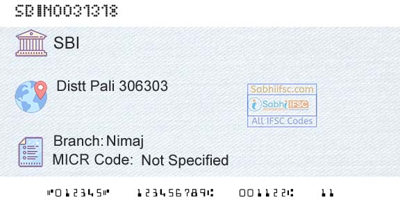 State Bank Of India NimajBranch 
