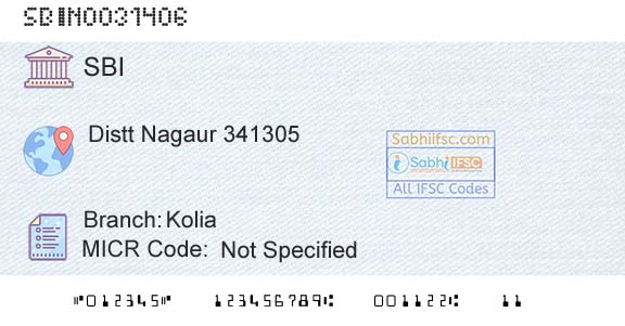 State Bank Of India KoliaBranch 