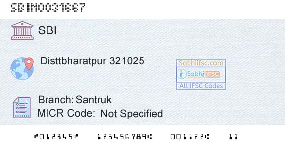 State Bank Of India SantrukBranch 