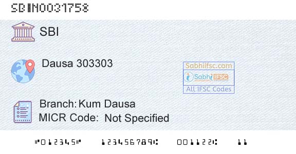 State Bank Of India Kum DausaBranch 