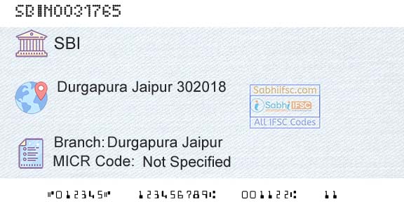 State Bank Of India Durgapura JaipurBranch 