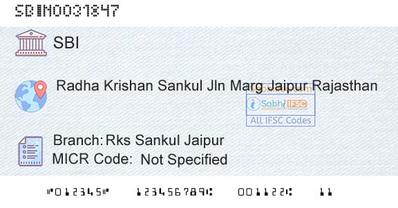 State Bank Of India Rks Sankul JaipurBranch 