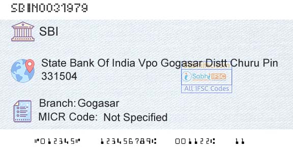State Bank Of India GogasarBranch 