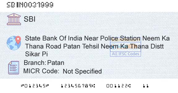 State Bank Of India PatanBranch 