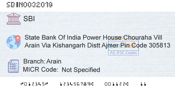 State Bank Of India ArainBranch 