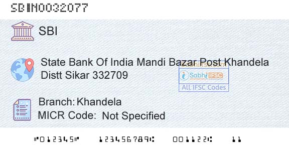State Bank Of India KhandelaBranch 