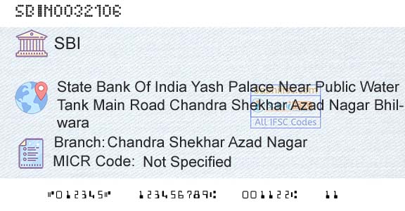 State Bank Of India Chandra Shekhar Azad NagarBranch 