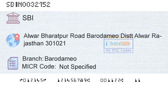 State Bank Of India BarodameoBranch 