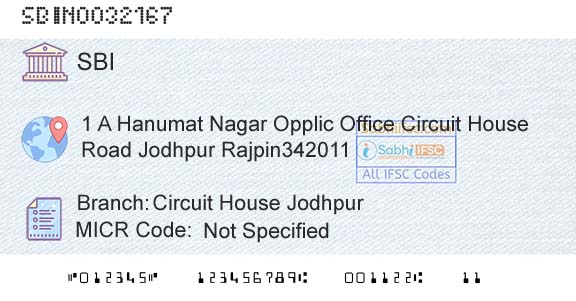 State Bank Of India Circuit House JodhpurBranch 