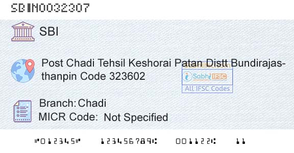 State Bank Of India ChadiBranch 