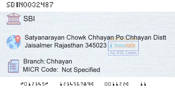 State Bank Of India ChhayanBranch 