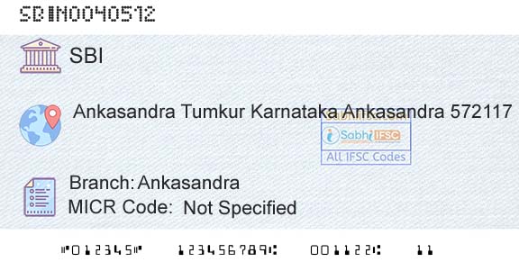 State Bank Of India AnkasandraBranch 
