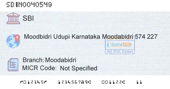State Bank Of India MoodabidriBranch 