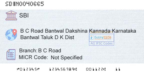 State Bank Of India B C RoadBranch 