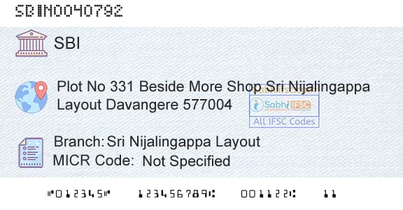 State Bank Of India Sri Nijalingappa LayoutBranch 