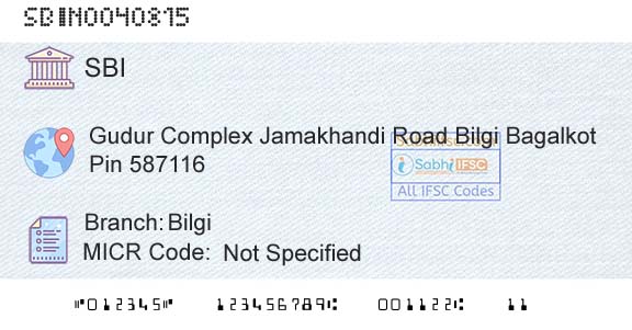 State Bank Of India BilgiBranch 