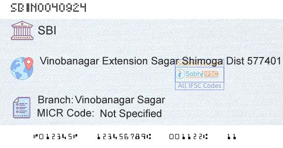 State Bank Of India Vinobanagar SagarBranch 