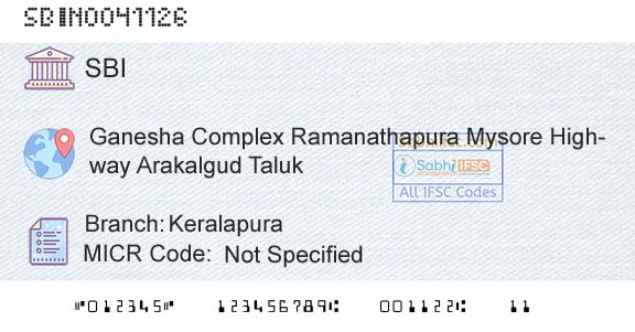 State Bank Of India KeralapuraBranch 