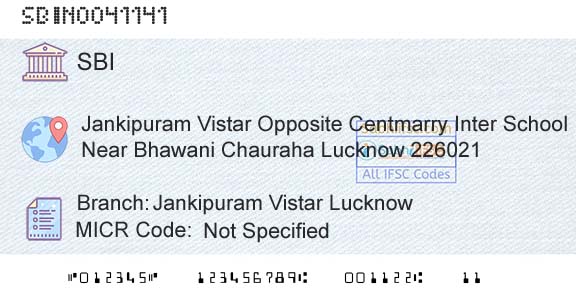 State Bank Of India Jankipuram Vistar LucknowBranch 