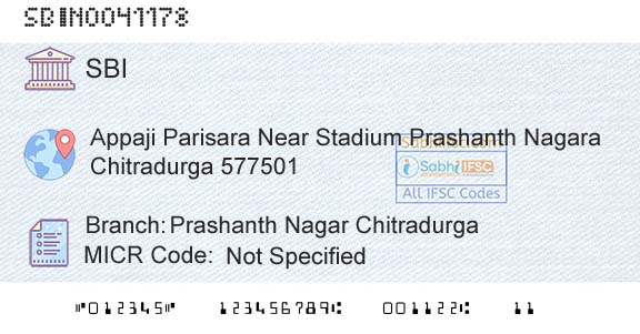 State Bank Of India Prashanth Nagar ChitradurgaBranch 