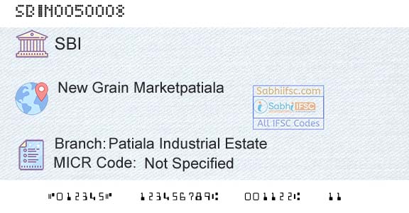 State Bank Of India Patiala Industrial EstateBranch 