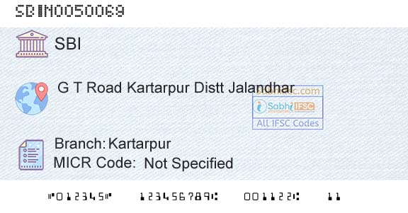 State Bank Of India KartarpurBranch 