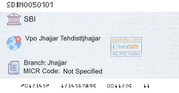 State Bank Of India JhajjarBranch 