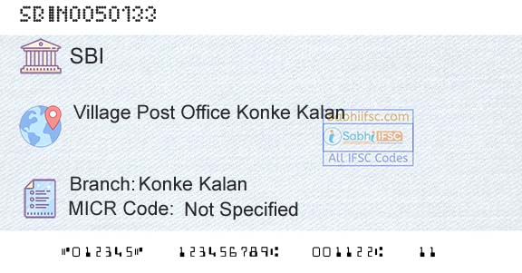 State Bank Of India Konke KalanBranch 