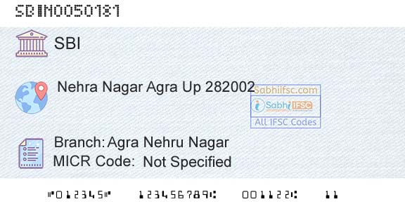 State Bank Of India Agra Nehru NagarBranch 