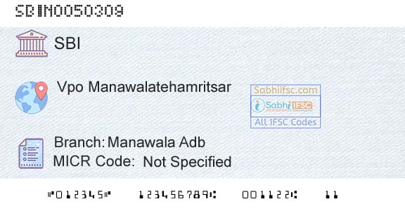 State Bank Of India Manawala AdbBranch 