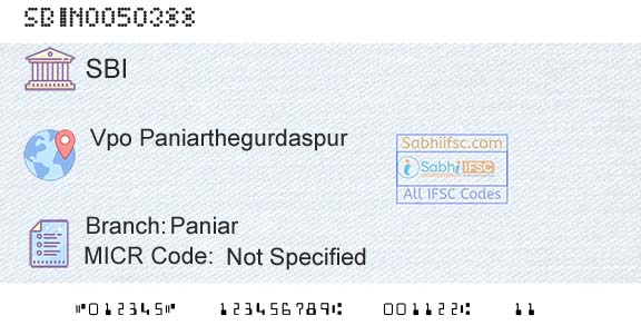 State Bank Of India PaniarBranch 