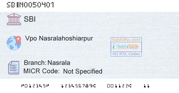 State Bank Of India NasralaBranch 