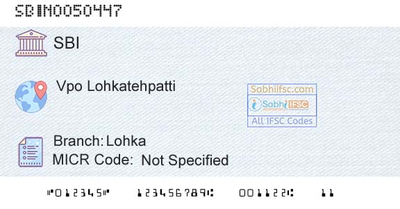State Bank Of India LohkaBranch 