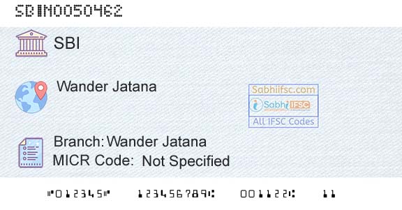 State Bank Of India Wander JatanaBranch 