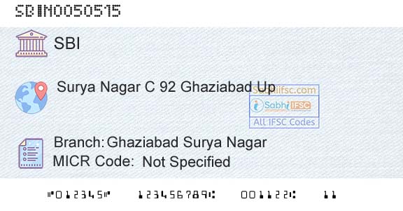 State Bank Of India Ghaziabad Surya NagarBranch 