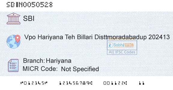 State Bank Of India HariyanaBranch 